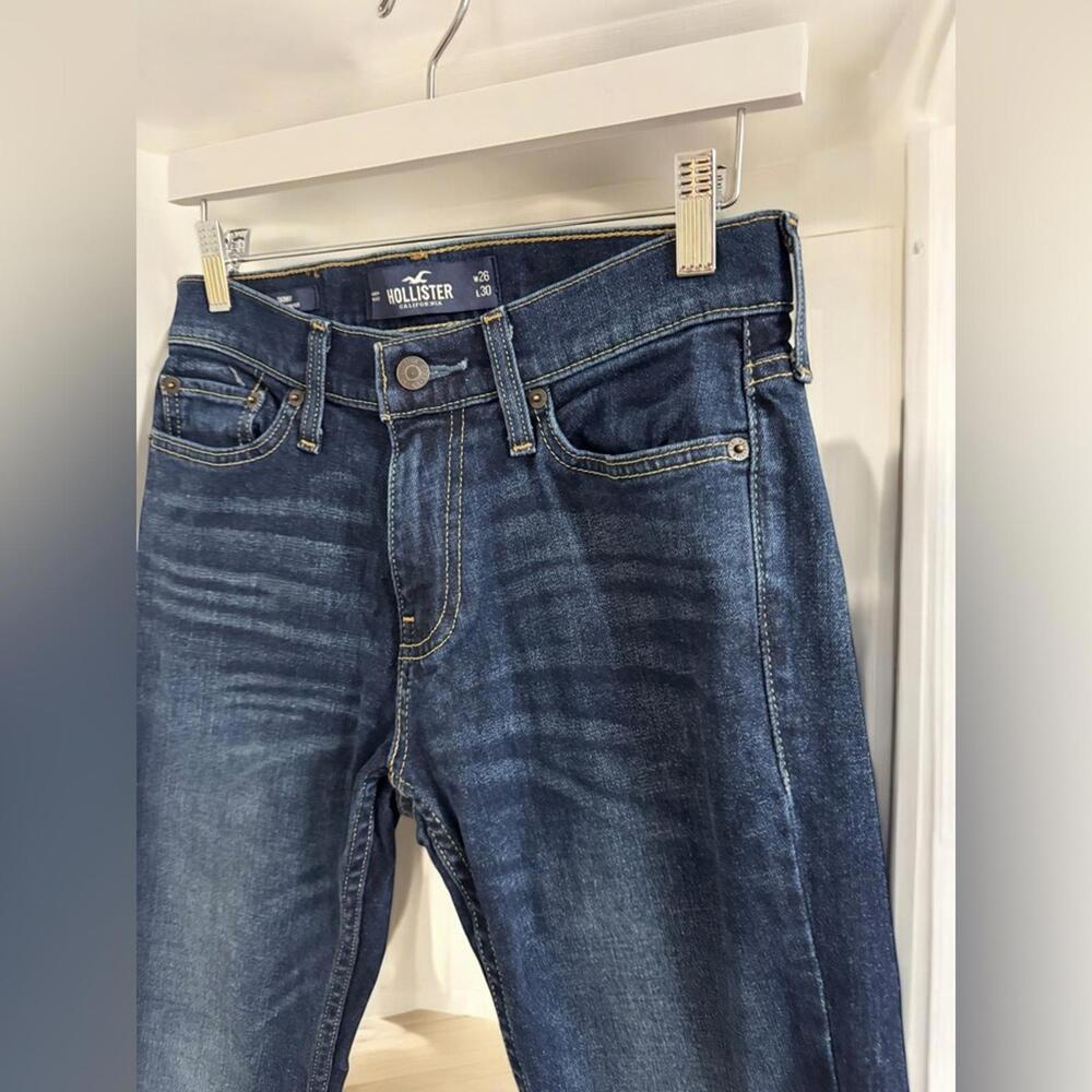 1104 Hollister Skinny Jeans 26x31 (29x29.5) Epic Flex Stretch NWOT - Picture 4 of 9